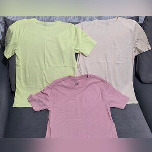 Wonder Nation Boys T-Shirts Bundle Size L (10–12) – 3 Solid Colors